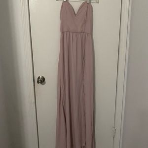 Tobi light purple sweetheart maxi dress, size small